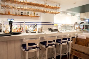 More nautical-style counter seating at the bar. Photo: PR
