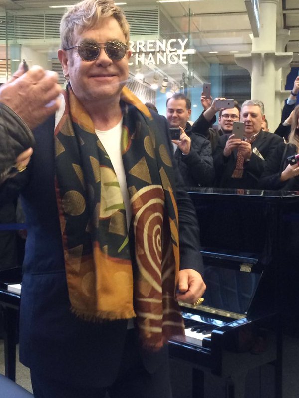 He rocked St Pancras, right? Photo: Twitter