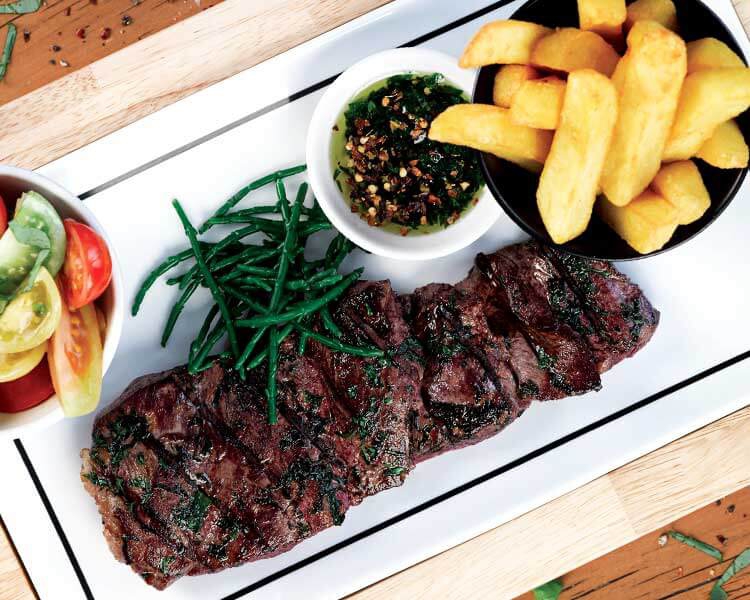 The steaks at Bar + Block are 28-day aged. Photo: PR