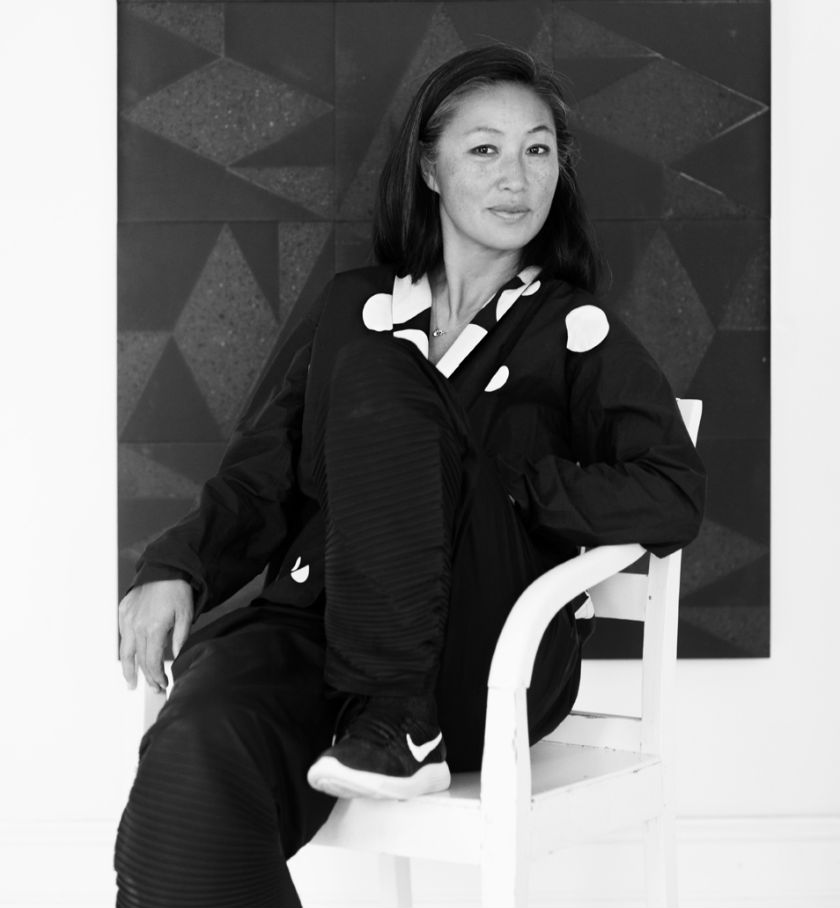 Black and white portrait of Nanaki Bonfils who set up Made a Mano