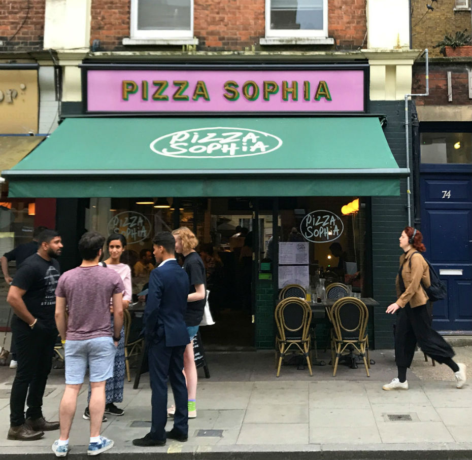 Exterior of Pizza Sophia