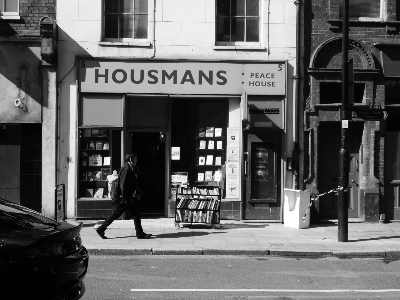 The exterior of Housmans bookshop